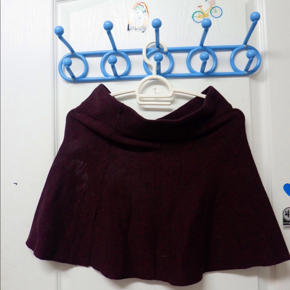 Garage Burgundy Mini A line Skirt